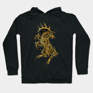 Celtic Elk Rampant Hoodie